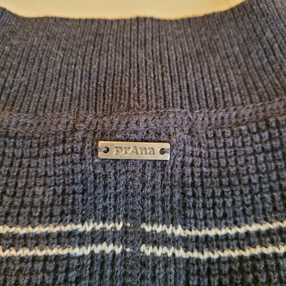 NEW PRANA THERMAL DRESS NAUTICAL NAVY BLUE APRES SKI HENLEY oversized MEDIUM NWT - Picture 7 of 11